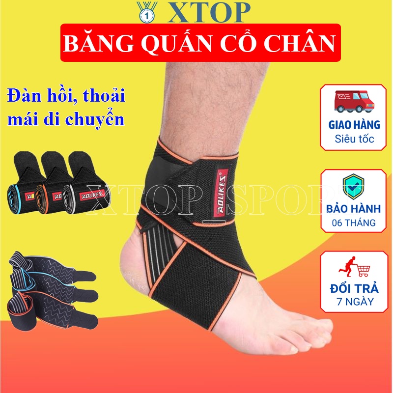 Băng quấn cổ chân đàn hồi Aolikes - Bảo vệ cổ chân cực tốt, thoải mái di chuyển A1527