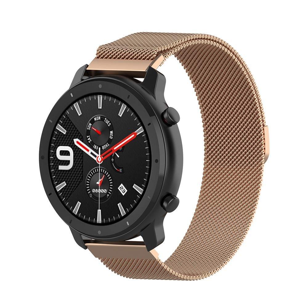 Dây Đeo Thay Thế Chất Liệu Thép Không Gỉ Khóa Nam Châm Cho Xiaomi Huami AMAZFIT GTR 47mm 42mm 20mm 22mm