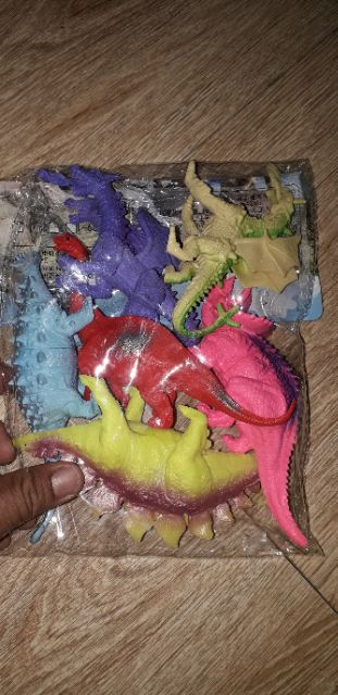 Set 6 mô hình khủng long và rồng bằng nhựa