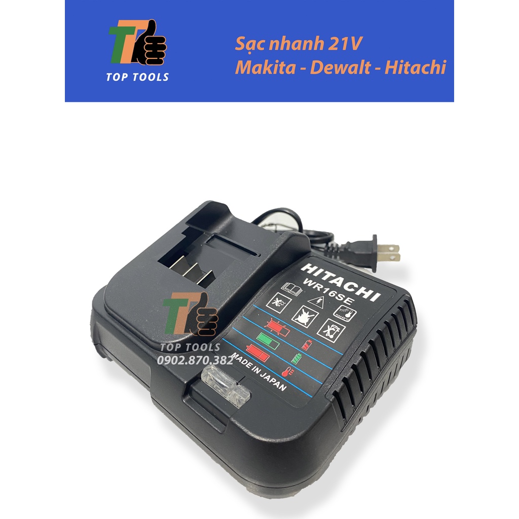 Sạc pin máy khoan, sạc máy bulong 21V, sạc nhanh tự ngắt
