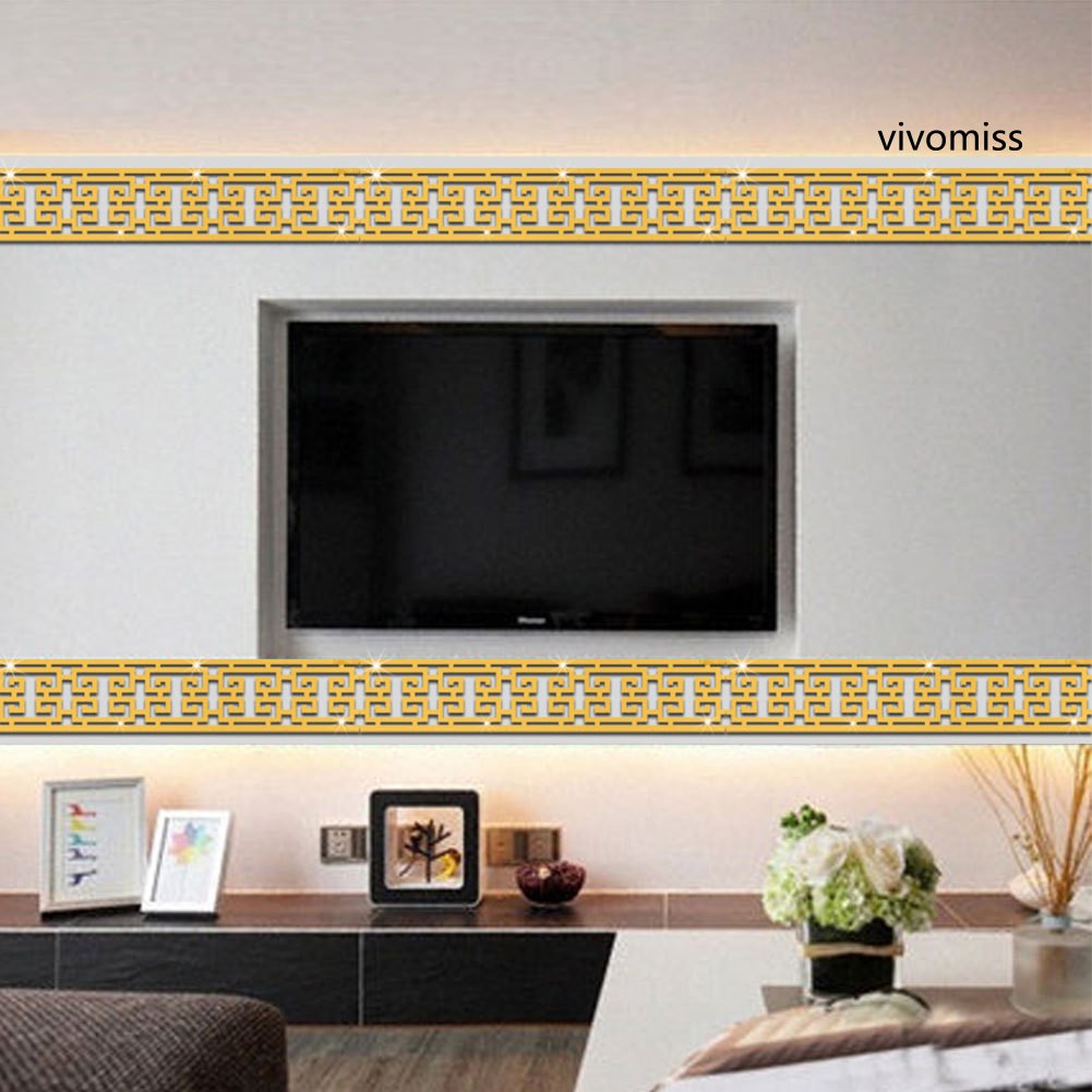 Set 10 Miếng Gương Dán Tường 3d Trang Trí Nội Thất