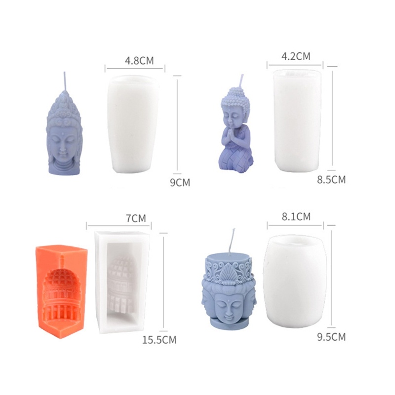 Khuôn Đúc Silicone Hình Trụ Làm Nến DIY