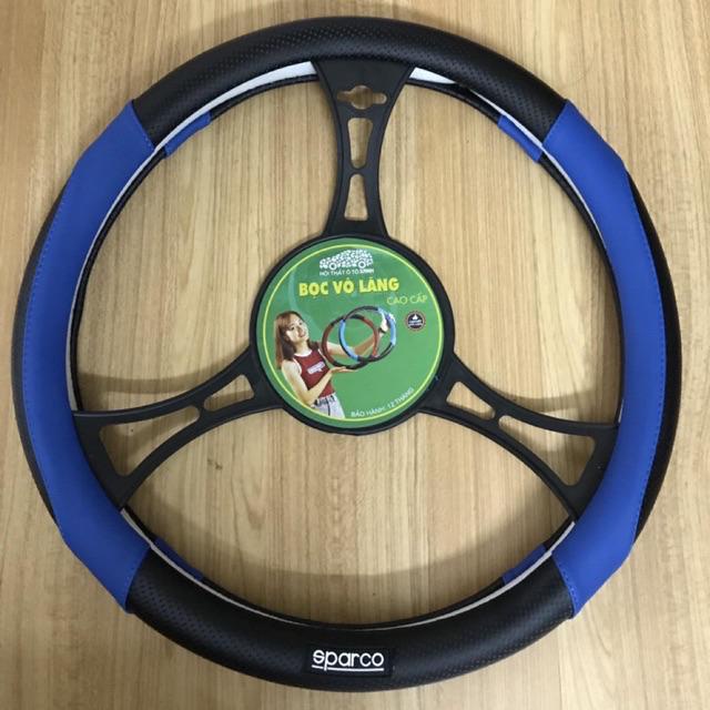 Bọc vô lăng ô tô SPARCO cao cấp Size 38cm cho mọi dòng xe nhiều màu, Bọc Vo Lang Cacbon kiểu dáng thể thao