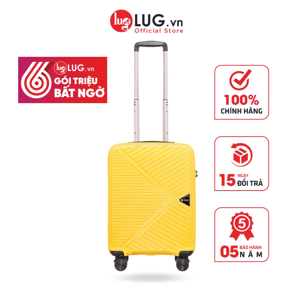 Vali Kéo LUG Aber S20/S24/S28 PP02 Nhựa PP Chống Bể Vỡ Trọng Lượng Siêu Nhẹ Bề Mặt Chống Trầy