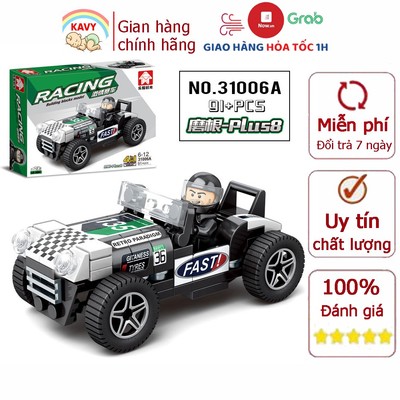 Đồ chơi lắp ráp xe oto hơn 90 chi tiết giúp bé phát triển tư duy KAVY - 31006A