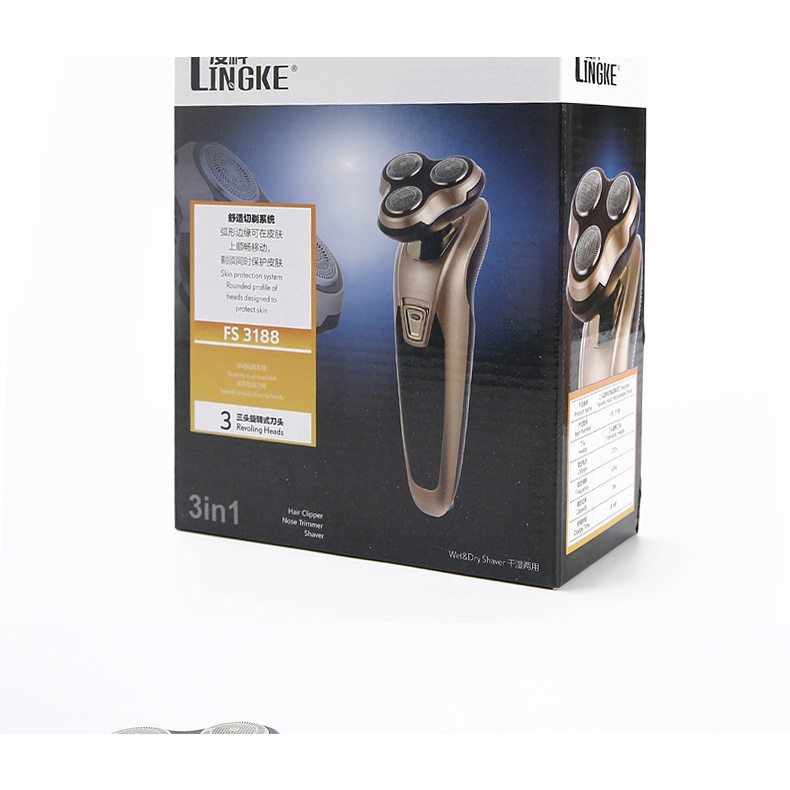Máy Cạo Râu Đa Năng 3 Trong 1 Cắt Tóc Cạo Râu Tỉa Lông Dùng Sạc USB - LAVITA