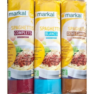 Organic Mì Spaghetti Lứt Bán lứt Trắng hữu cơ Markal 500g