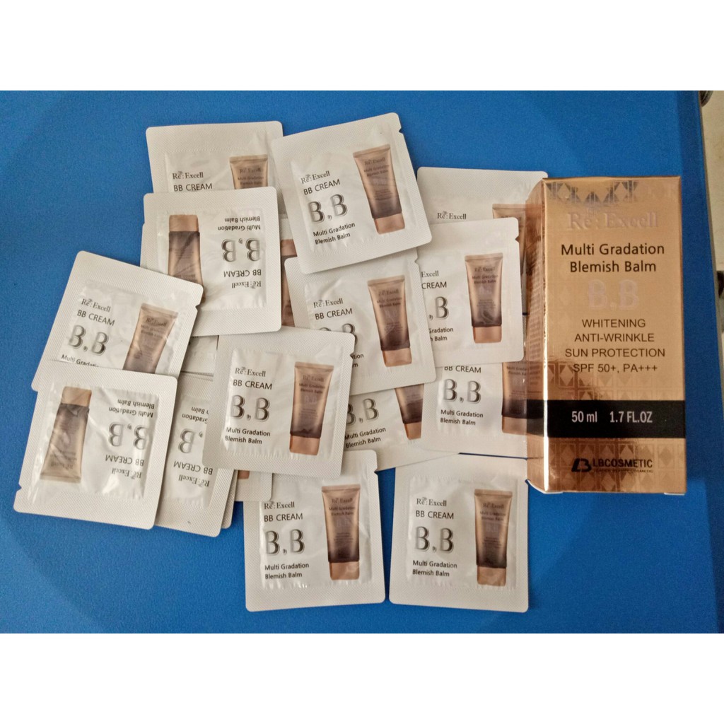 Gói Kem nền Bbcream Re:Excell Multi Gradation Blemish Balm R&B chống nắng, che khuyết điểm và làm kem lót | BigBuy360 - bigbuy360.vn