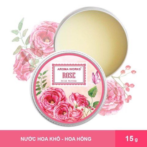 Nước Hoa Khô Aroma Works Solid Perfume 15g - Rose