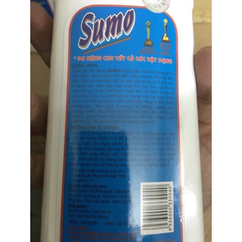 1 chai nước rửa sumo chai 700g chính hãng