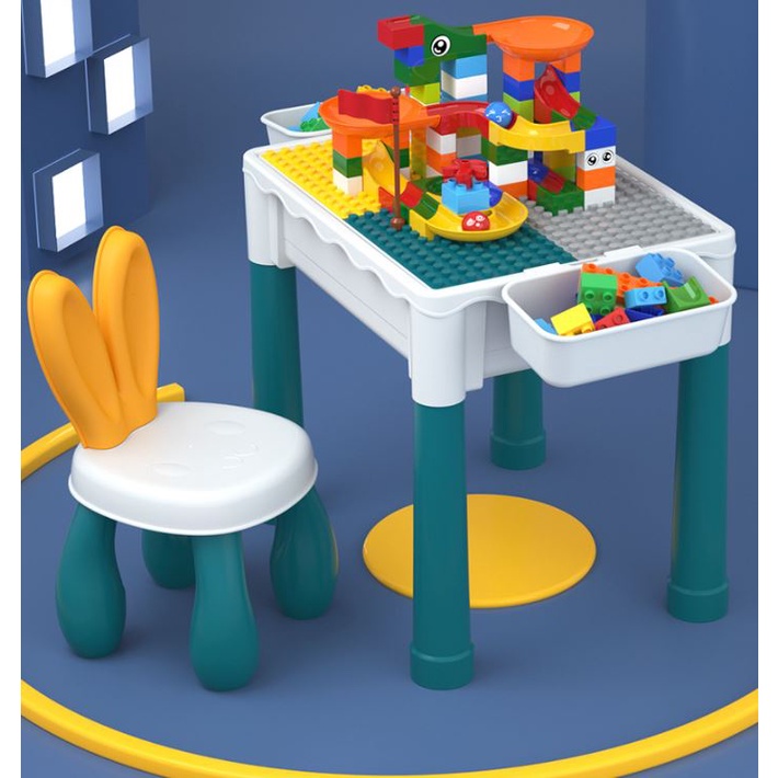 Bộ bàn ghế xếp hình lắp ráp lego