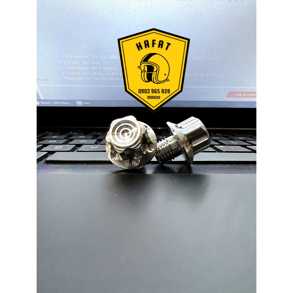Ốc Chân Gương Salaya Thuận - Nghịch - 10 Li - Gắn Cho Các Dòng Xe Honda - Yamaha