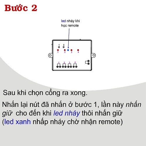 Công tắc điều khiển từ xa RF 4 cổng RC5G4