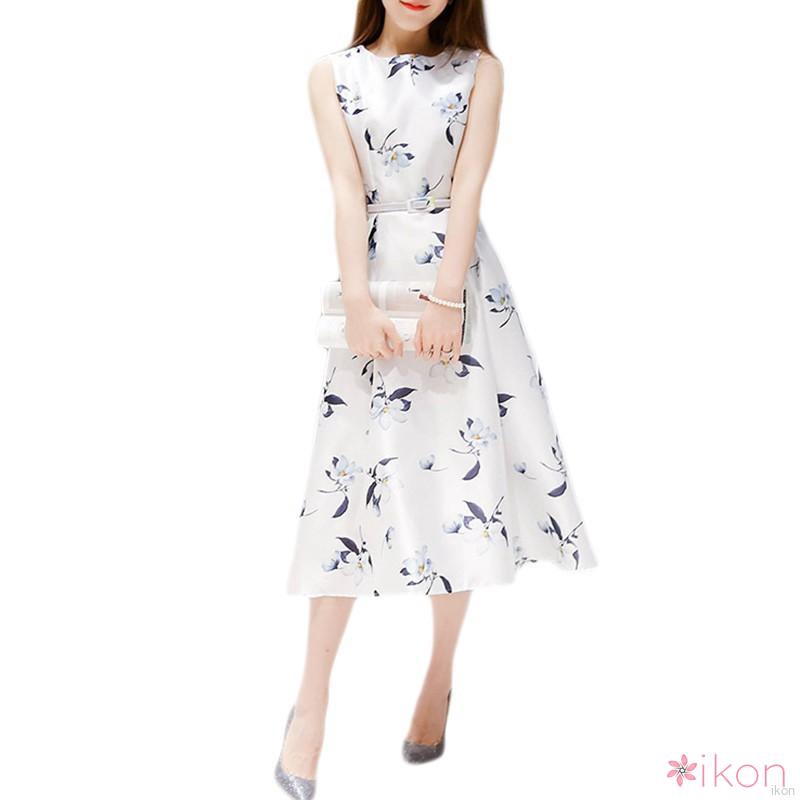 FREESHIP ĐƠN 99K_ ✨Ikon Đầm chữ A in hoaĐầm dáng chữ A in bông hoa phong cách Hàn Quốc đầm hoa váy hoa nhí