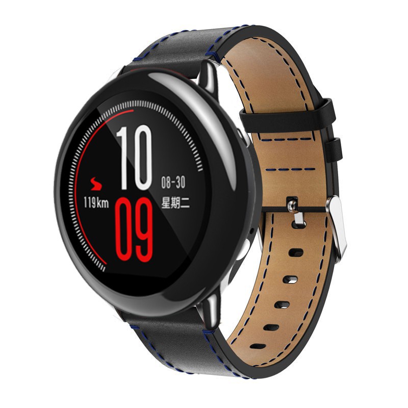 Dây da đeo tay 22mm chuyên dụng thay thế cho đồng hồ thể thao Samsung S3/Xiaomi Huami Amazfit