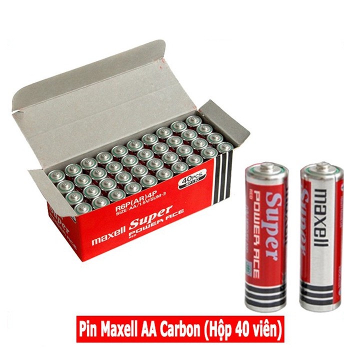 Hộp 40 viên Pin Tiểu AA (2A) Maxell Super Power Ace 1.5V