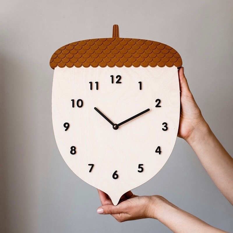 Đồng hồ nghệ thuật phong cách hiện đại dễ thương treo tường phòng trẻ em - DALdecor