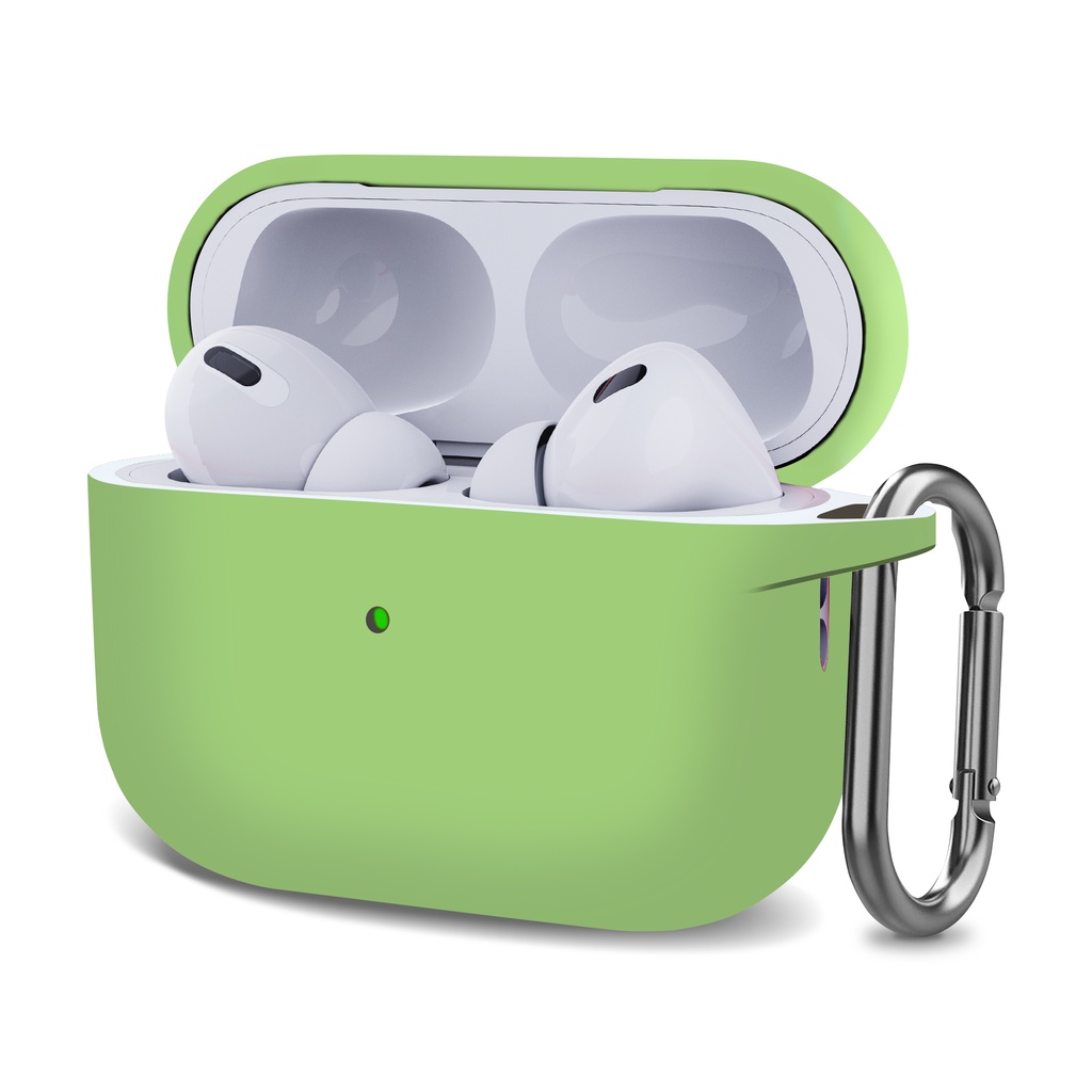 Vỏ Bảo Vệ Hộp Sạc Tai Nghe AirPodsPro2 AirPods Pro 2nd Generation 2022 Kèm Móc Bằng Silicon Dẻo Tiện Dụng Ốp