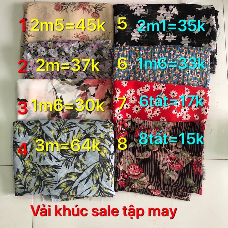 Vải tậpmay