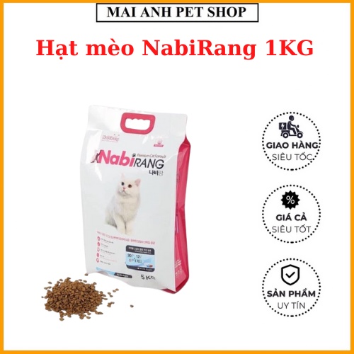 Hạt cho mèo Hàn Quốc NaBiRang - 1KG(ZIP)