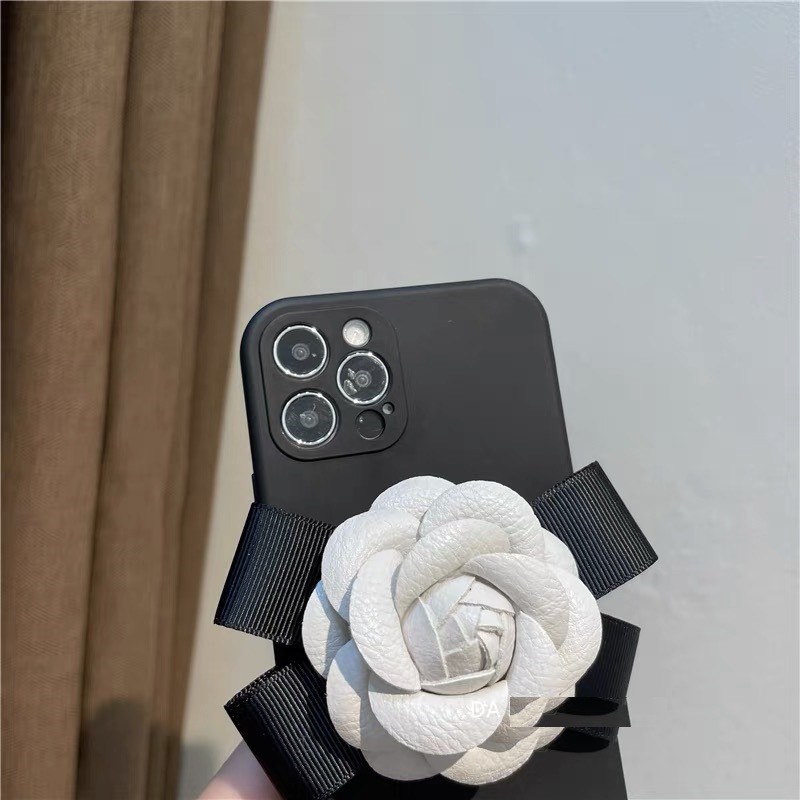 Ốp Điện Thoại Mềm Chống Rơi Hình Hoa Trà Cho iphone 14pro max 6 7 8 plus 11 11 pro 11 promax 12 12 pro 13 pro max