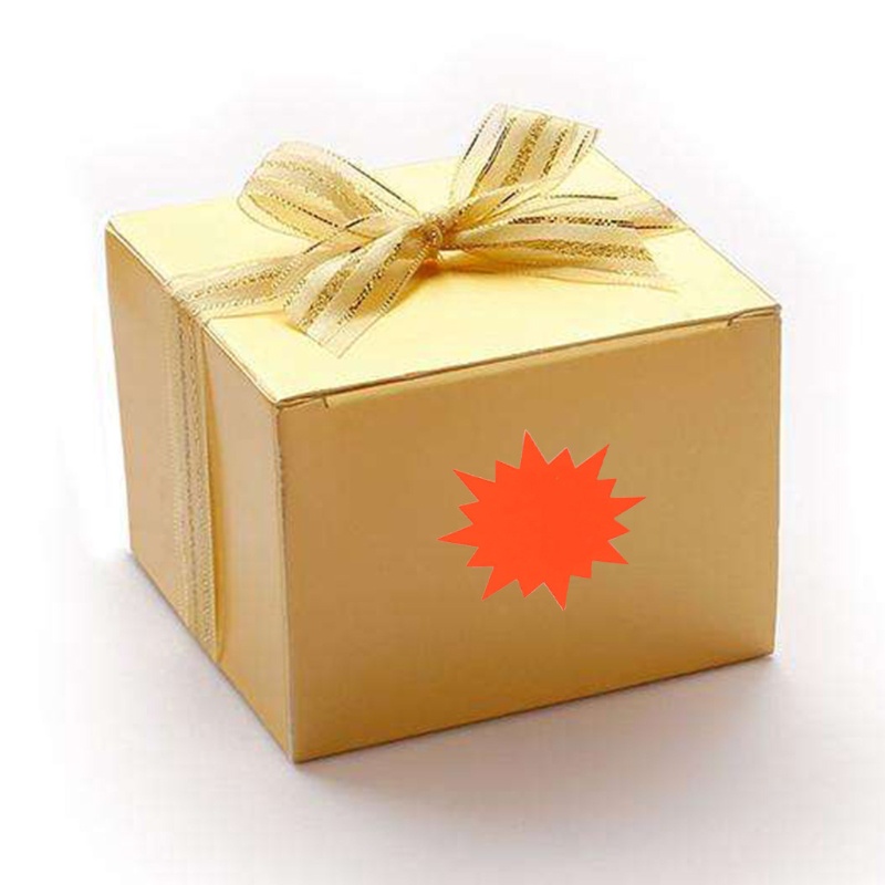 Bộ 500 Nhãn Dán Màu Sắc Huỳnh Quang Dùng Trang Trí Hộp Quà