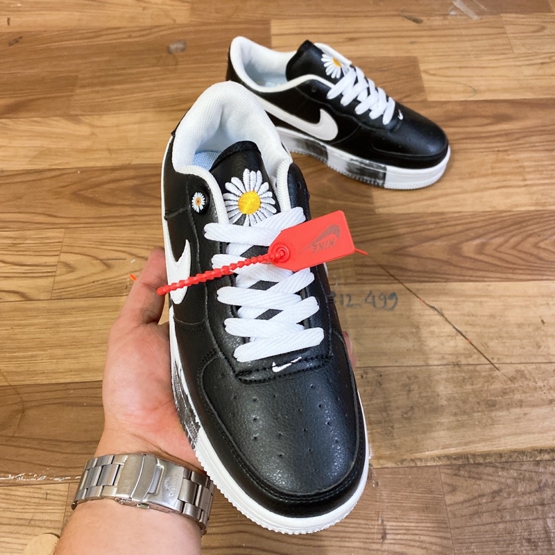 Giày Nike Air Force 1 Paranoidse G-Dragon Giày hoa cúc đen Peaceminusone Tặng kèm Boxbill Tất Lọ Tẩy