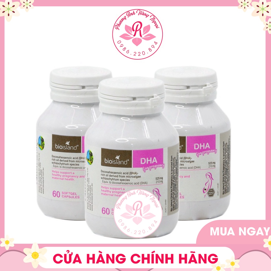 Vitamin DHA Bio Island cho Bà Bầu 60 Viên