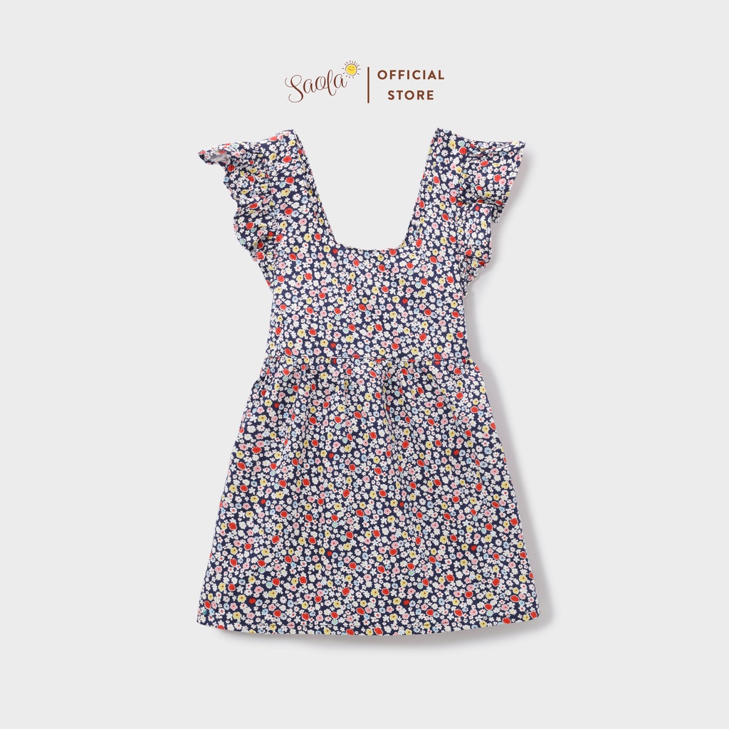 Váy Bé Gái Chất Cotton Thô Thoáng Mát Dễ Thương - EDNA DRESS - DRC005 - SAOLA KIDS CLOTHING