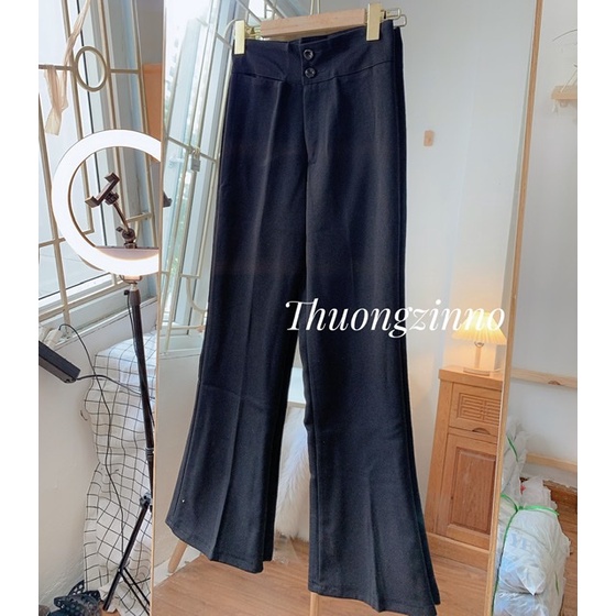[Ảnh thật/Video]Quần Tây ống loe Daisy cạp cao hai cúc phong cách nhẹ nhàng nữ tính | BigBuy360 - bigbuy360.vn