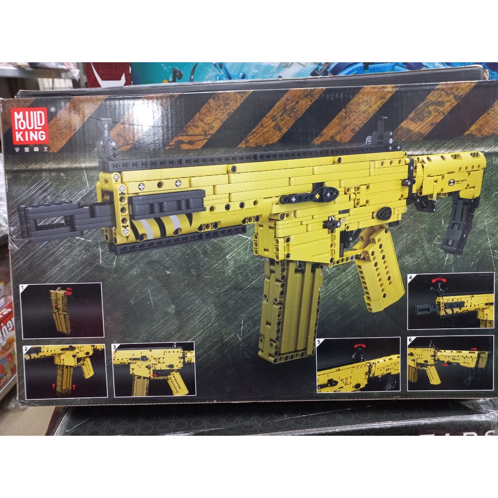 Đồ chơi lắp ráp - MK 14015 Lắp ráp mô hình súng Scar tỉ lệ 1:1 1369 mảnh