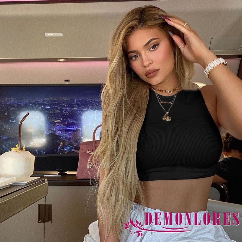 Áo Croptop Không Tay Màu Trơn Thời Trang Cho Nữ