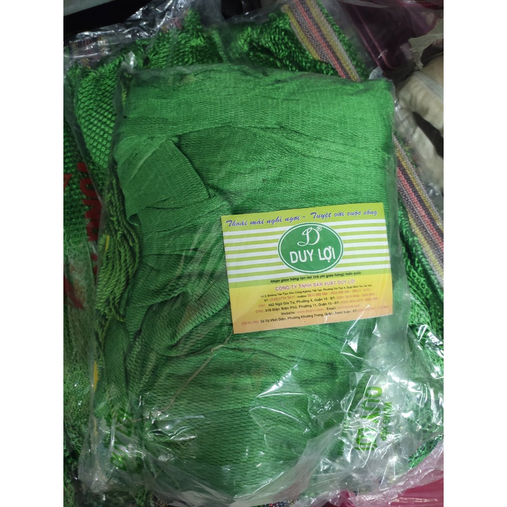 [BẢO HÀNH 1 ĐỔI 1] Lưới Võng Xếp Duy Lợi Cỡ Lớn Chính Hãng Kèm Gối, Loại 18 Lỗ Dùng Cho Khung 7Kg - Không Kèm Khung VDL | BigBuy360 - bigbuy360.vn