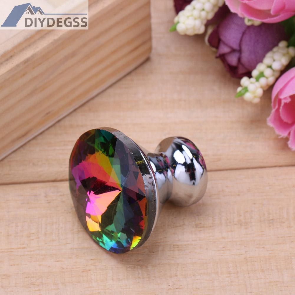 Diydegss2 Redbud Crystal Cabinet Drawer Handle Kitchen Door Pull Handle Hardware Tool