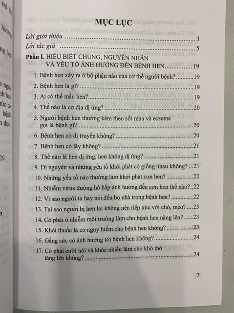 Sách - Những điều cần biết cho người bệnh Hen Phế Quản