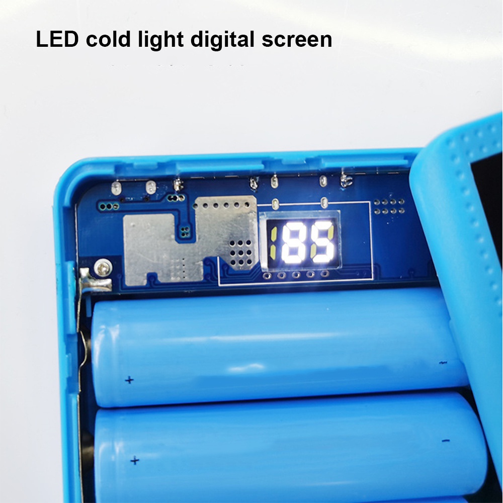 Hộp pin sạc dự phòng DIYMORE 6x18650 Type C nhỏ gọn màn hình kỹ thuật số tiện lợi