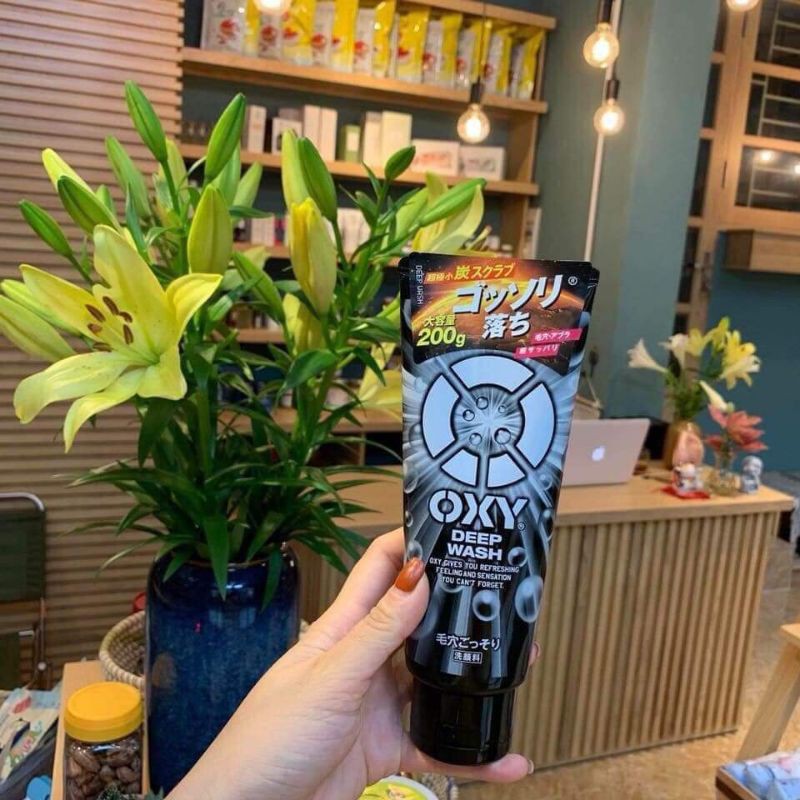 Sửa Rửa Mặt OXY DEEP WASH Nội Địa Nhật Bản 130gr dành cho nam