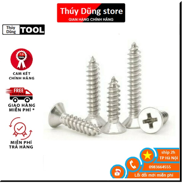 Bộ 20 tắc kê nhựa + 20 vít bắt tường (2p - 3p - 4p - 5p - 6p - 7p) cao cấp đa năng tiện lợi - Dũng Thúy