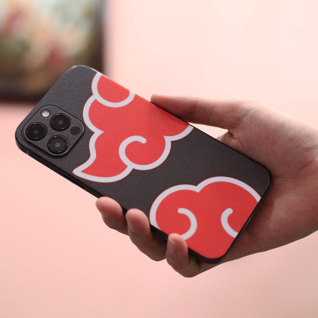 Miếng Dán Skin Điện Thoại In Hình Akatsuki Naruto Cho Iphone 6/ 7/ 8/ X/ XS/ 11/ 11 Pro Max Và Các Dòng Máy Android