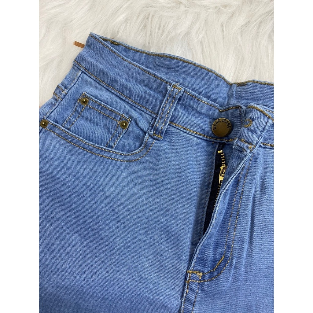 [Mã WAMTMLOAN0H giảm 20K đơn 0K] Quần Short Đùi Jean Nữ Cạp Cao