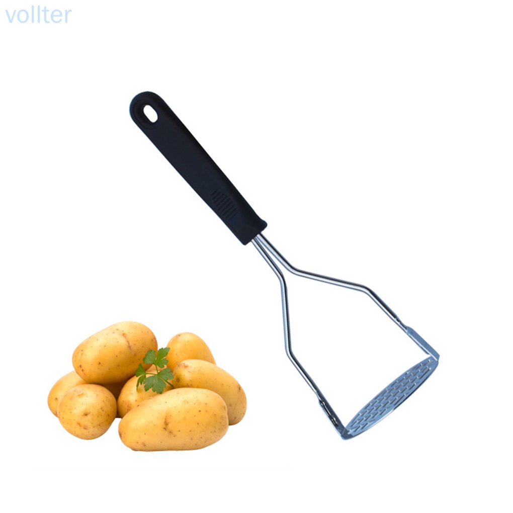 Dụng cụ nghiền khoai tây bằng thép không gỉ tay cầm màu đen