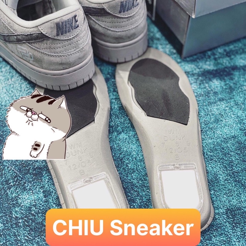 [ CHIU Sneaker ] Giày thể thao Sb dunk cổ thấp RC xám da lộn phiên bản cao cấp giày Sneaker Sb low smoke RC