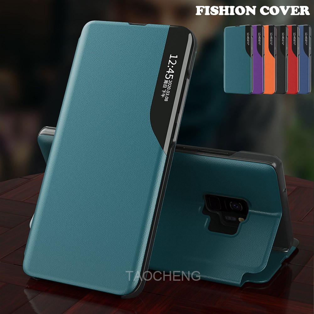 Ốp điện thoại da đế lật tự động ngủ thông minh chống sốc cho SAMSUNG GALAXY S10 LITE S9 S8 PLUS S7 EDGE S10 LITE
