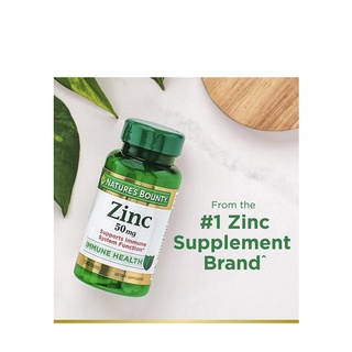 Bổ sung kẽm Nature’s Bounty ZinC 50mg 100 viên