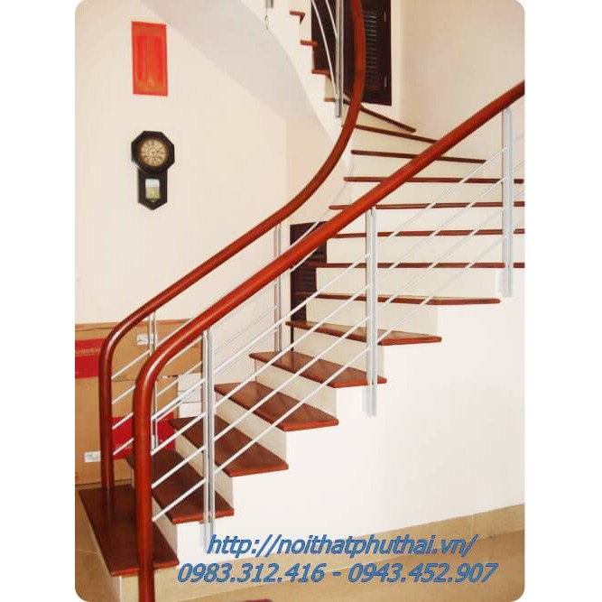 Thi công lan can cầu thang sắt hộp