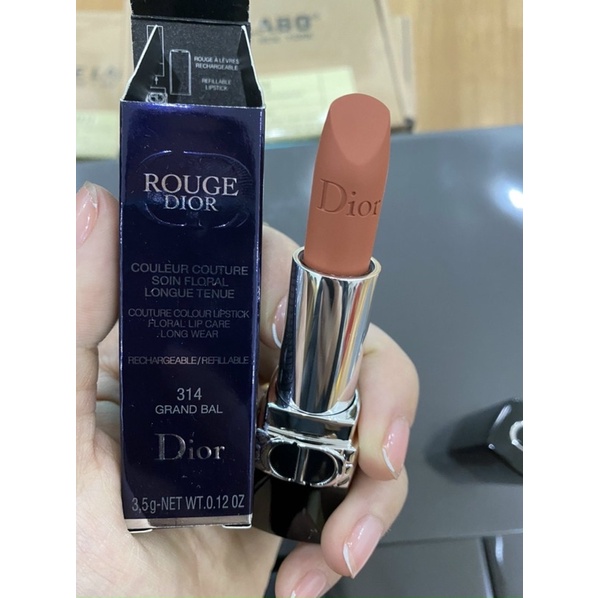 Son Dior 314 Bal màu cam đất hót nhất bảng màu đáng mềm mướt mịn
