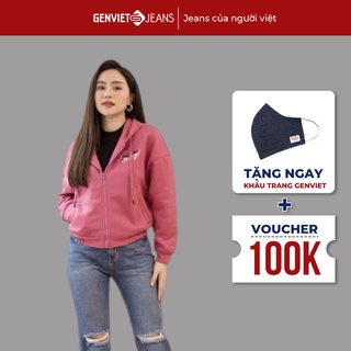 Áo Khoác Nỉ Nữ GENVIET JEANS DK124H1591