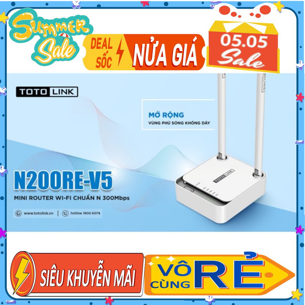 Bộ phát sóng wifi Totolink N200RE CHÍNH HÃNG