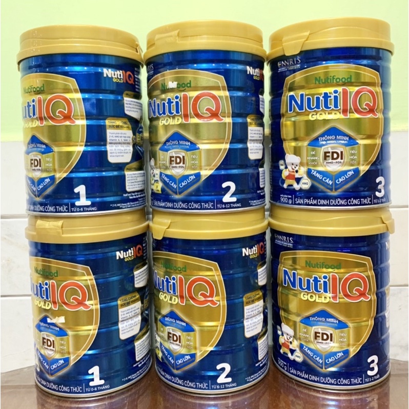 Sữa bột Nutifood Nuti IQ Gold lon 900g số 1,2,3