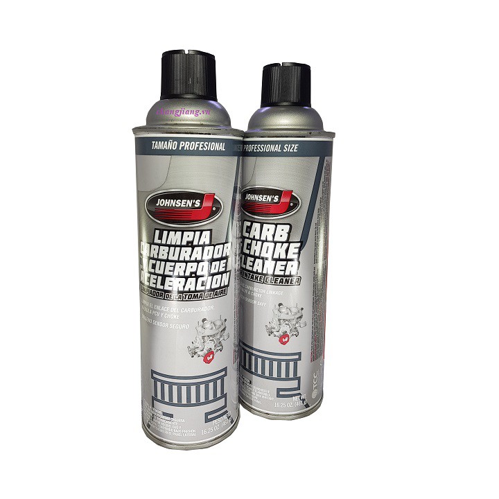 CHAI SÚC RỬA  VỆ SINH BÌNH XĂNG CON  JOHNSEN' CARB CLEANER 461g